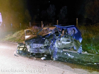Mortale sulla Vetrallese, tre auto coinvolte