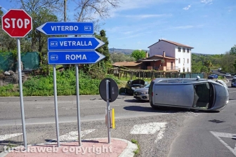 Schianto tra auto a Ponte Sodo