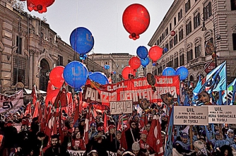 Sciopero generale - La camera sindacale viterbese a Roma