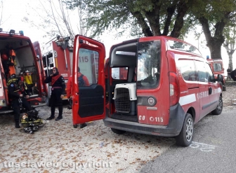 Lago di Bolsena - Le ricerche del disperso - Il nucleo sommozzatori dei vigili del fuoco