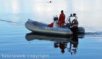 Lago di Bolsena - Le ricerche del disperso - I vigili del fuoco