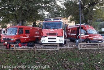 Lago di Bolsena - Le ricerche del disperso - I vigili del fuoco