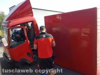Tuscanese - Scontro auto-camion