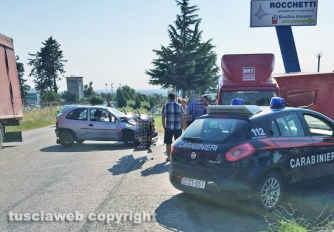 Tuscanese - Scontro auto-camion