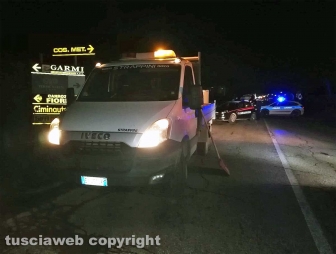 Viterbo - Schianto auto-minicar tra la Tuscanese e strada Terme