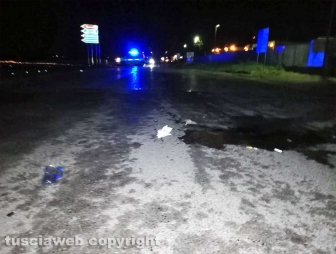 Viterbo - Schianto auto-minicar tra la Tuscanese e strada Terme