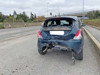 Viterbo - Auto contro moto sulla Cassia nord