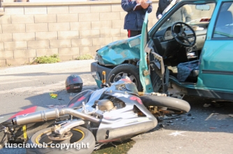 Scontro auto-moto