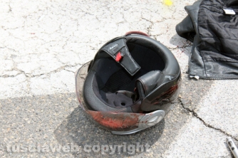 Viterbo - Scontro auto - moto