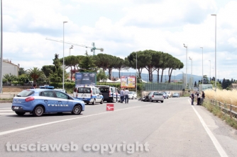 Viterbo - Scontro auto - moto