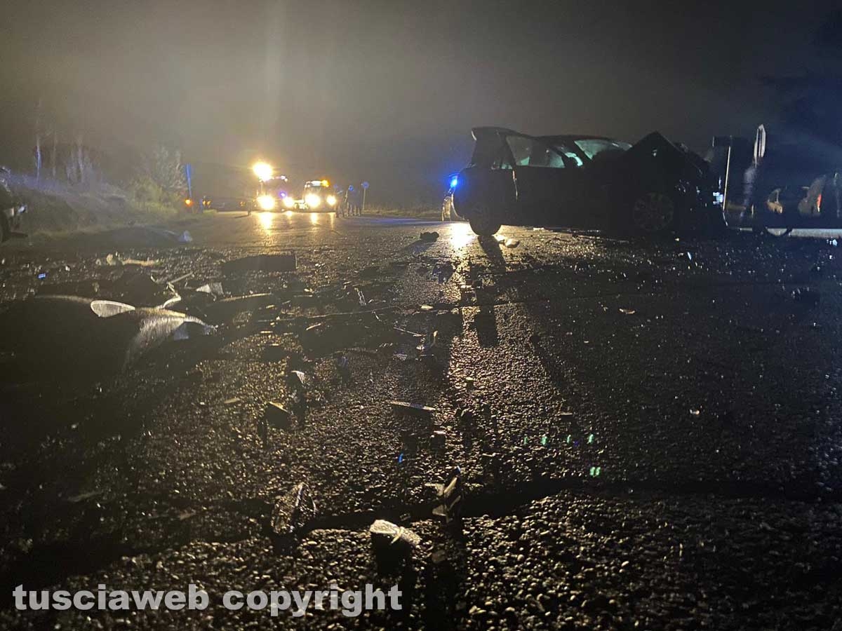 Viterbo - L'incidente sulla Tuscanese