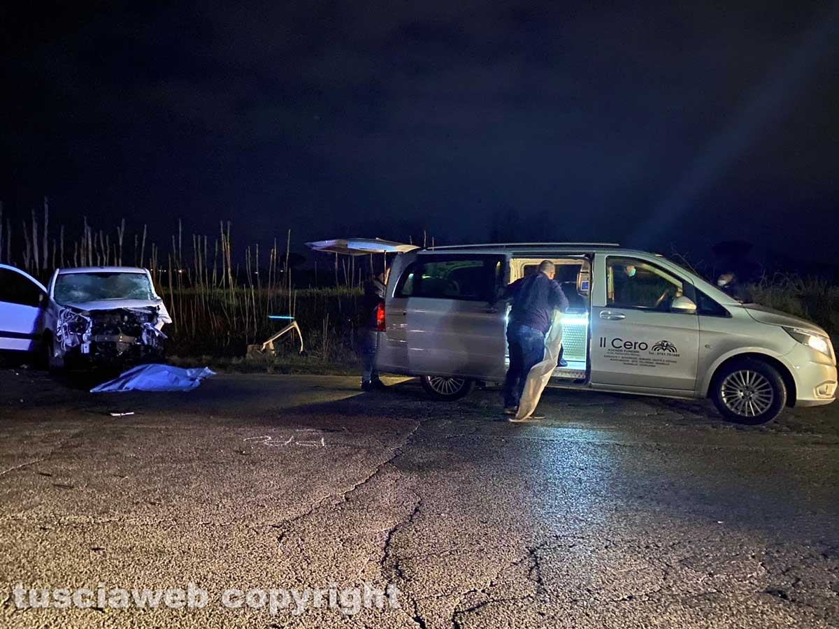 Viterbo - L'incidente sulla Tuscanese
