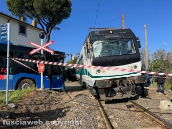 Soriano nel Cimino - Scontro pullman-treno