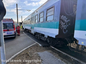 Soriano nel Cimino - Scontro pullman-treno