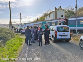 Soriano nel Cimino - Scontro pullman-treno