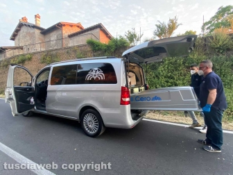 Vetralla - Scooter sbanda su strada Carcarelle - La polstrada