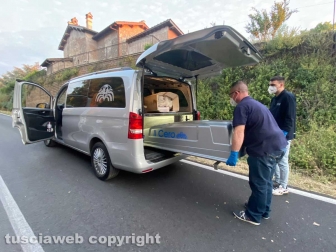 Vetralla - Scooter sbanda su strada Carcarelle - La polstrada