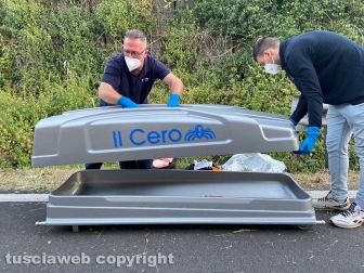 Vetralla - Scooter sbanda su strada Carcarelle - La polstrada