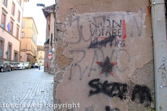 Scritte politiche sui muri