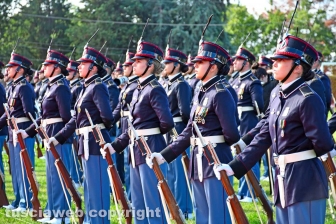 Viterbo - La cerimonia di consegna dei gradi agli allievi marescialli della scuola sottufficiali dell'esercito