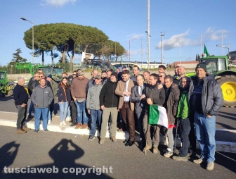 Viterbo - Alessandro Romoli tra gli agricoltori in protesta