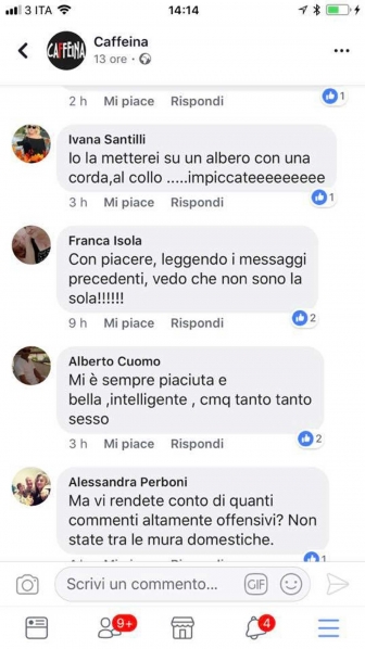 Selvaggia Lucarelli, i post offensivi