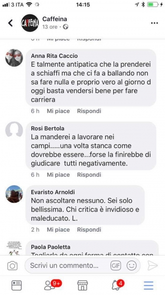 Selvaggia Lucarelli, i post offensivi