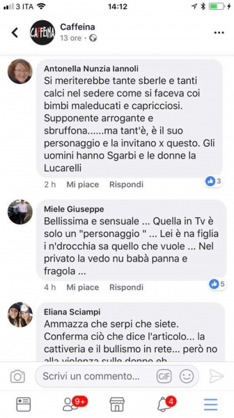 Selvaggia Lucarelli, i post offensivi