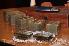 L\'hashish sequestrata a Bagnaia