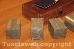 L\'hashish sequestrata a Bagnaia