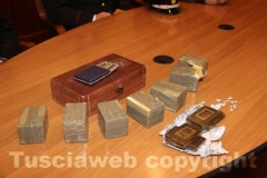 L\'hashish sequestrata a Bagnaia