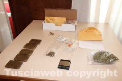 Il materiale sequestrato tra Roma e Vitorchiano