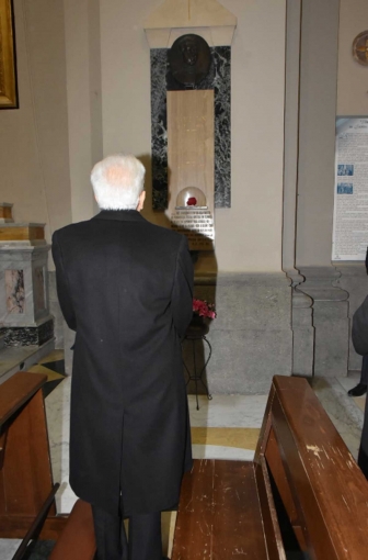 Viterbo - Il presidente della Repubblica Sergio Mattarella in visita a Santa Rosa
