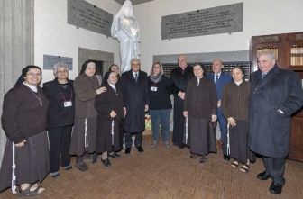 Viterbo - Il presidente della Repubblica Sergio Mattarella in visita a Santa Rosa