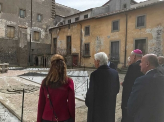 Viterbo - Il presidente della Repubblica Sergio Mattarella in visita a Santa Rosa