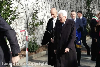 Viterbo - Sergio Mattarella all'Unitus