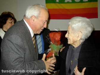Severo Bruno con la premio Nobel Rita Levi Montalcini