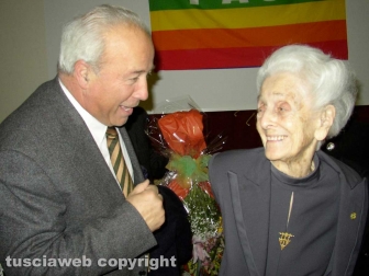 Severo Bruno con la premio Nobel Rita Levi Montalcini