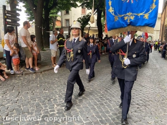 Viterbo - Sfilata dell'associazione nazionale vigili del fuoco