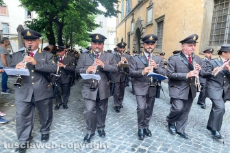 Viterbo - Sfilata dell'associazione nazionale vigili del fuoco