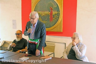 Sutri - L'intitolazione delle vie a Benedetto Croce e Federico Zeri - Roberto D'Agostino, Vittorio Sgarbi e Giulio Giorello