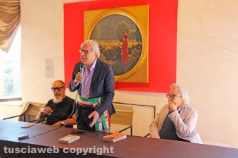 Sutri - L'intitolazione delle vie a Benedetto Croce e Federico Zeri - Roberto D'Agostino, Vittorio Sgarbi e Giulio Giorello
