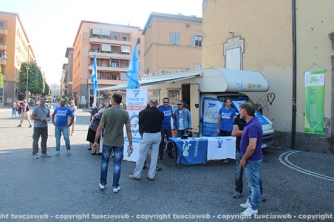 La manifestazione Sap agli Almadiani