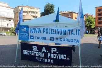 La manifestazione Sap agli Almadiani