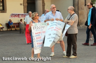 Sit-in contro il presidente turco Erdogan