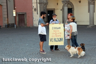 Sit-in contro il presidente turco Erdogan
