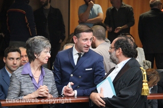 Processo Manca - La madre e il fratello di Attilio con il loro avvocato Antonio Ingroia