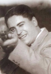Un giovane Sensi alle giostre