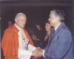 Con Giovanni Paolo II