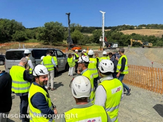 Sopralluogo per l'avvio dei lavori della tratta Monte Romano Est – Tarquinia